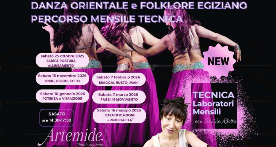 🌟 Percorso solo TECNICA Danza Orientale e Folklore Egiziano
